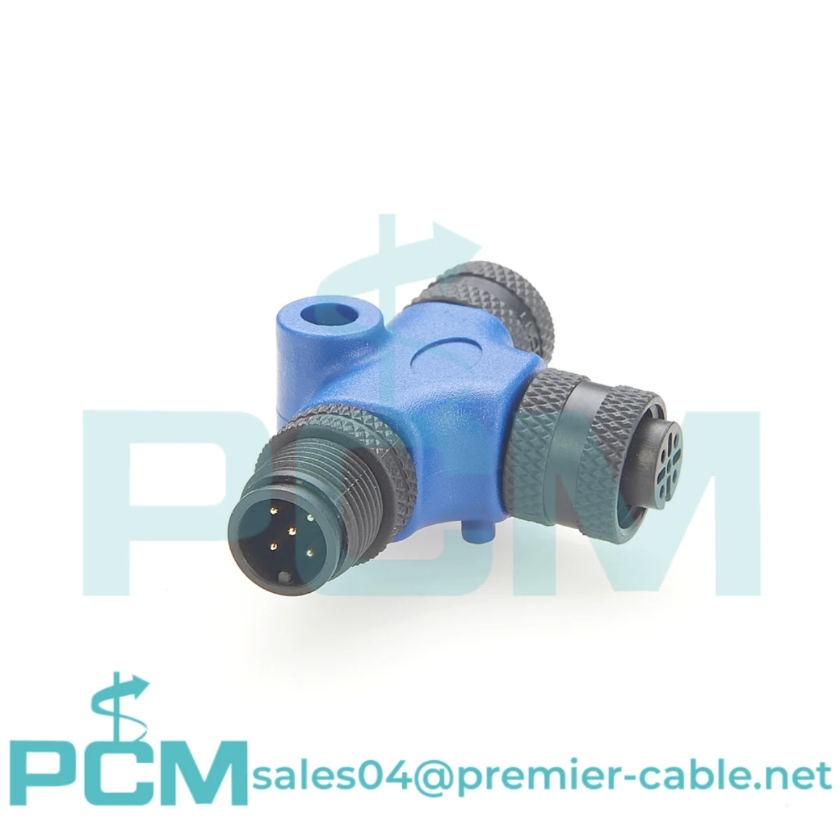 NMEA 2000 M12 T splitteri 3-suunaline isane ja naissoost pistik