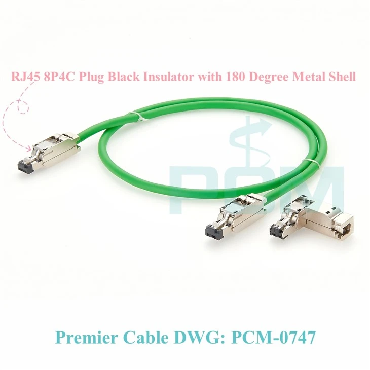 PROFINET EtherCAT RJ45 M 12 4- PIN D-kodeeritud kaabeliadapter