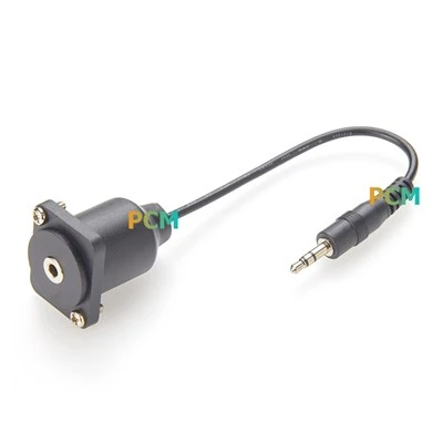 TRS 3,5 mm stereokaabel D-tüüpi šassii paneeli kinnitus