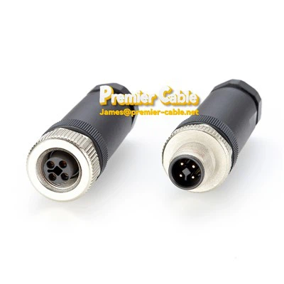 M12 T kood pistik DC 60V 12A